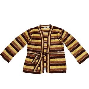 Vintage Riddles by Elliot Striped Cardigan Sweater